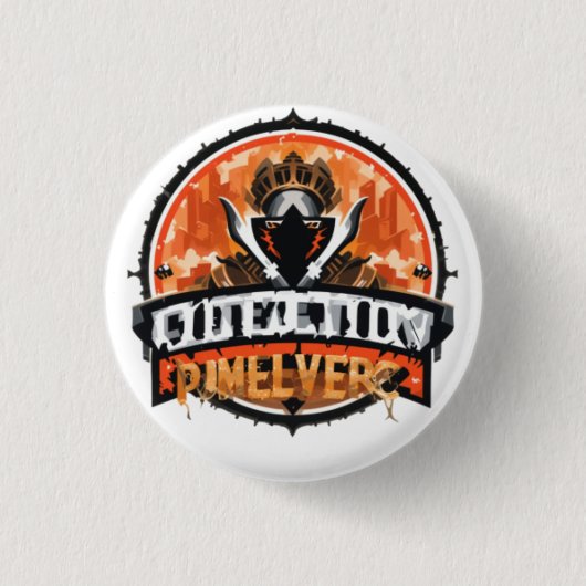 Rebellion King: Rise of the Masked Warrior Ronde Button 3,2 Cm (Voorkant)