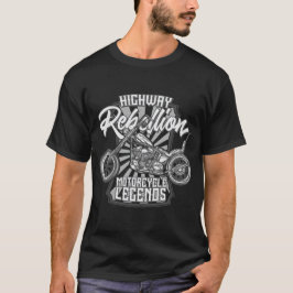 Rebellion Legends  ontwerp motorfiets T-shirt