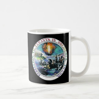 Rebellion to Tyrants Ben Franklin Great Seal Koffiemok