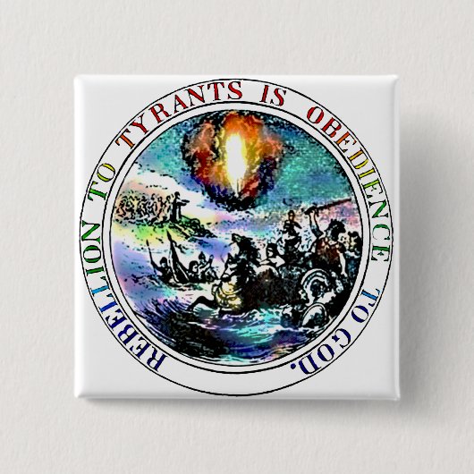 Rebellion to Tyrants Magnets Vierkante Button 5,1 Cm (Voorkant)