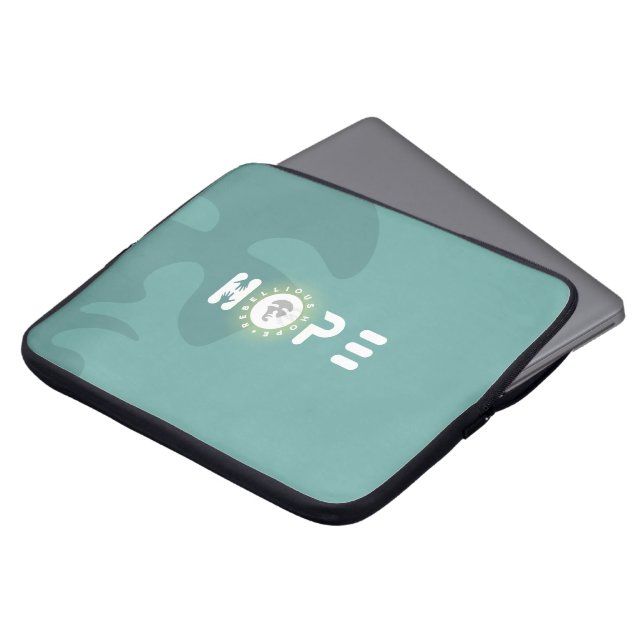 Rebellious Hope | 15-inch laptophoes Laptop Sleeve (Voorkant top)