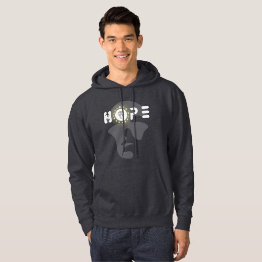 Rebellious Hope | Mannen Hoodie (Voorkant volledig)