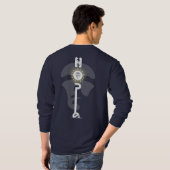 Rebellious Hope | Mannen lange hoes T-shirt (Achterkant volledig)