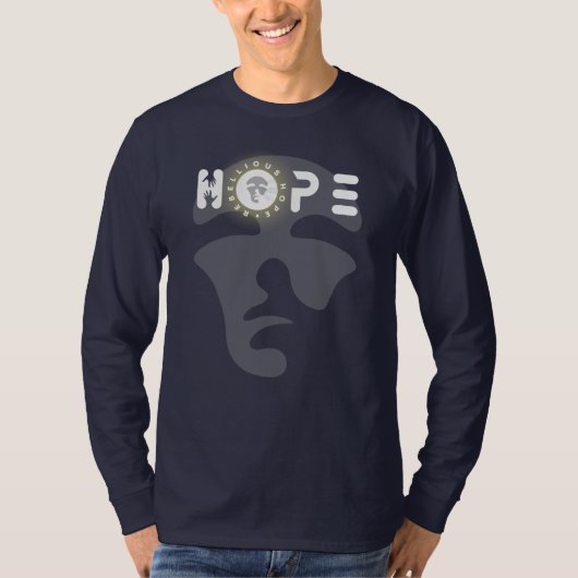 Rebellious Hope | Mannen lange hoes T-shirt (Voorkant)