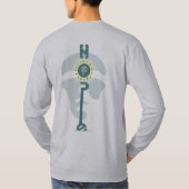 Rebellious Hope | Mannen lange hoes T-shirt (Achterkant)