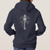 Rebellious Hope | Vrouwelijke heide Hoodie (Achterkant)