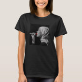 rebellious nun with lipstick, rebellious nun t-shirt (Voorkant)