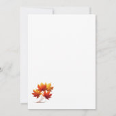 Rebellious Thanksgiving Turkey Riding a Motorcycle Kaart (Achterkant)