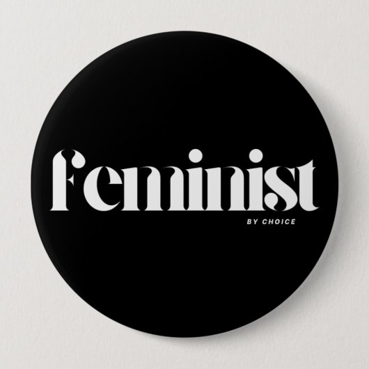 Rebellious Woman: Empowering Feminist Art Button (Voorkant)