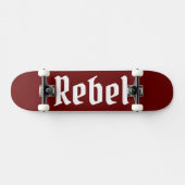 Rebelmaroon bg persoonlijk skateboard (Horizontaal)