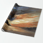 Rebels Burgeroorlog vlaggenschip bij brand Amerika Cadeaupapier (Uitgerold)