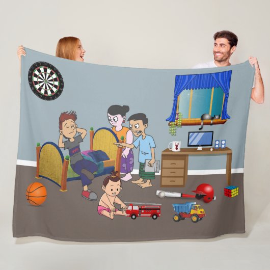 Rebel's Haven Fleece Deken (In situ)