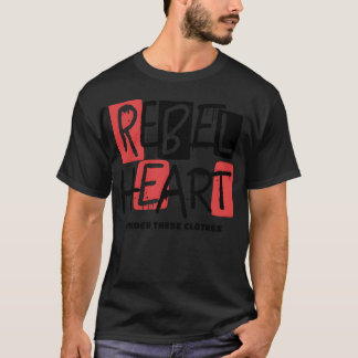 rebelse hart liefde grappig t-shirt