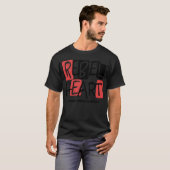 rebelse hart liefde grappig t-shirt (Voorkant volledig)