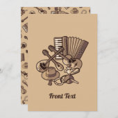 Rebetiko iconen uitnodiging (Voorkant / Achterkant)