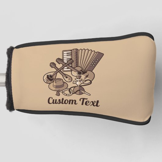 Rebetiko Icons Golf Head Hoesje Golfheadcover (Voorkant)