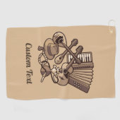 Rebetiko Icons Golfhanddoek (Horizontaal)