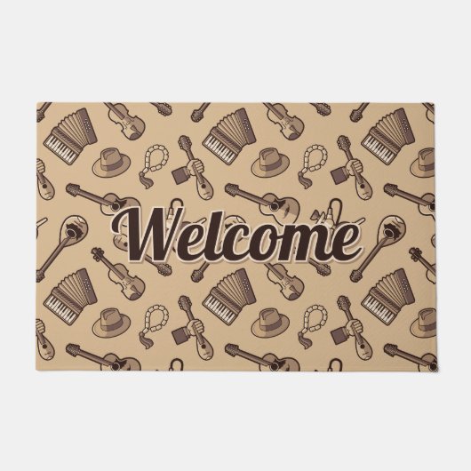 Rebetiko Patroon Deurmat (Voorkant)