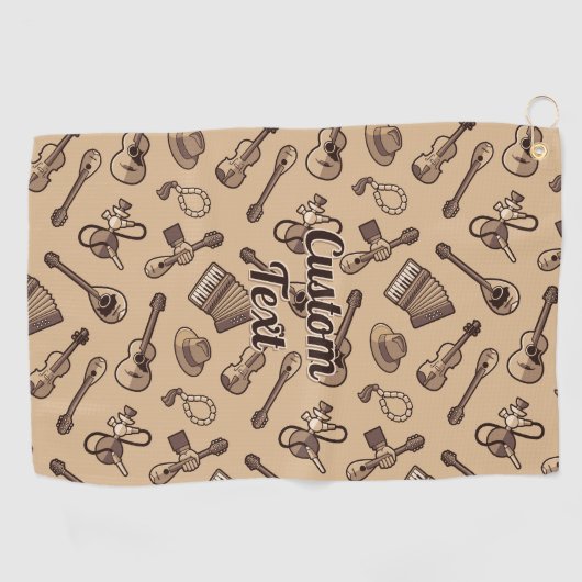 Rebetiko Patroon Golf Handdoek (Horizontaal)