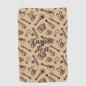 Rebetiko Patroon Golf Handdoek (Voorkant)