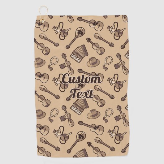 Rebetiko Patroon Golf Handdoek (Voorkant)