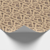 Rebetiko patroon inpakpapier (Hoek)