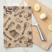 Rebetiko Patroon Keukenhanddoek (Quarter Fold)