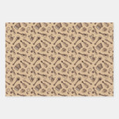 Rebetiko Patroon Wrapping Papier Bladen Inpakpapier Vel (Voorkant)