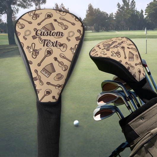 Rebetiko Pattern Golf Head Hoesje Golfheadcover