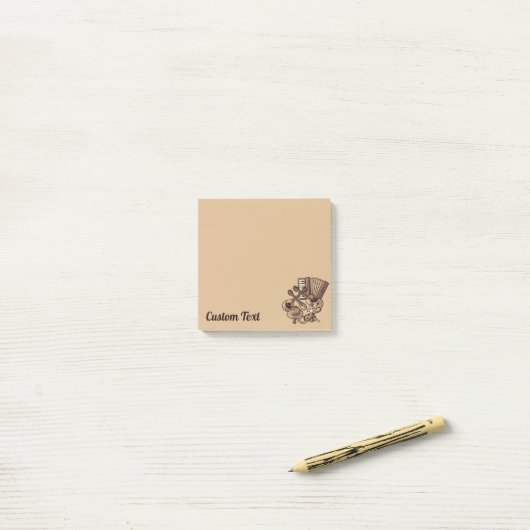 Rebetiko-pictogrammen Post-it® Notes (Op bureau)