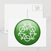 ReBicycle Green Briefkaart (Voorkant / Achterkant)
