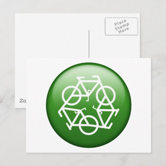 ReBicycle Green Briefkaart (Voorkant / Achterkant)