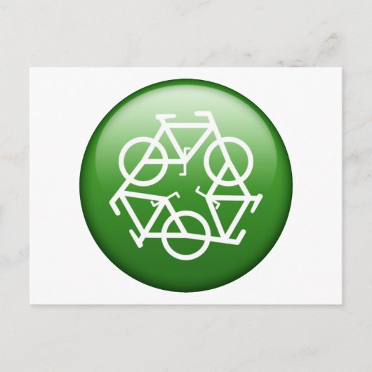 ReBicycle Green Briefkaart (Voorkant)