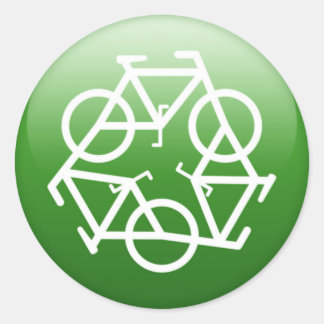 ReBicycle Green Ronde Sticker