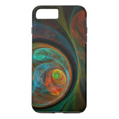 Rebirth Blue Abstracte kunst moeilijk Case-Mate iPhone Case (Achterkant)