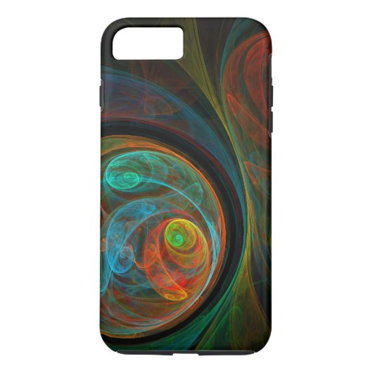 Rebirth Blue Abstracte kunst moeilijk Case-Mate iPhone Case (Achterkant)