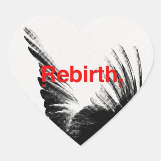 Rebirth Heart Sticker beroemd gemaakt door Hado90