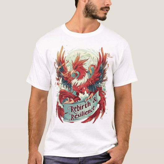 Rebirth & Resilience Phoenix Design – Stijging T-shirt (Voorkant)