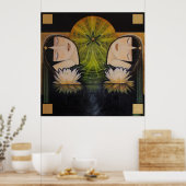 REBIRTH_ schilderij van Adela Stefanov Poster (Keuken)