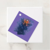 Rebirth. Skeleton with wings rising up Bedankjes Labels (In situ)