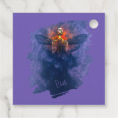 Rebirth. Skeleton with wings rising up Bedankjes Labels (Achterkant)