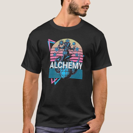 Rebis Alchemist Magnum Opus Retro 1 T-shirt (Voorkant)