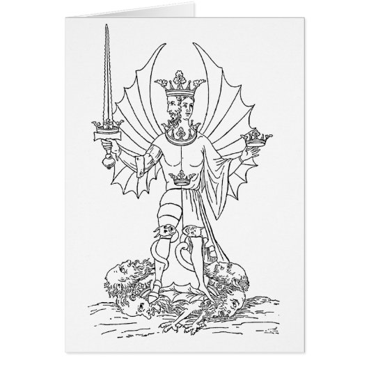 Rebis Coloring Page Wenskaart (Voorkant)