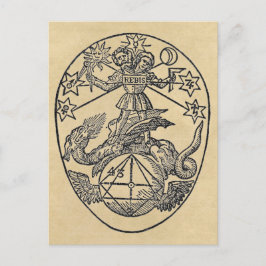 Rebis - Duality Sepia Briefkaart