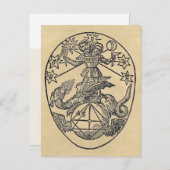 Rebis - Duality Sepia Briefkaart (Voorkant / Achterkant)