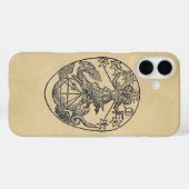 Rebis Hermaphrodite Symbol Sepia Case-Mate iPhone Case (Achterkant (horizontaal))