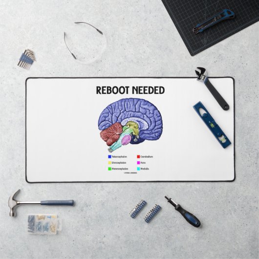 Reboot Noed Brain Anatomy Geek Humor Bureaumat (Werkstation)