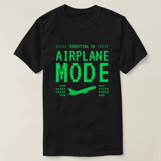Reboot Screen Airplane Mode T-Shirt (Design voorkant)