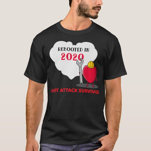 Rebooted in 2020 Heart Attack Survivor Gift Idea P T-shirt (Voorkant)