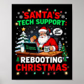 Rebooting Funny Santa's Tech Support Christmas Com Poster (Voorkant)